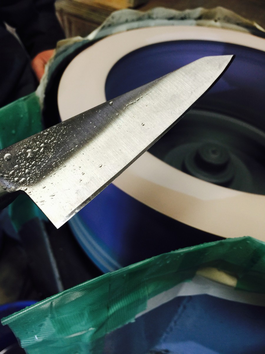 新品を研ぎます